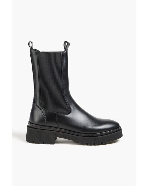 Claudie Pierlot Black Leather Chelsea Boots