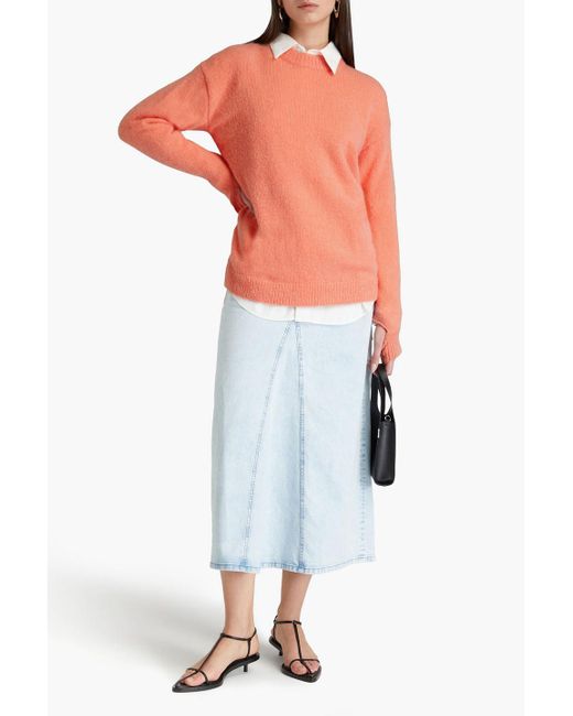 Tibi Pink Cutout Mohair-blend Sweater