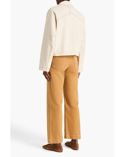 Sandro Natural Cotton-Canvas Jacket