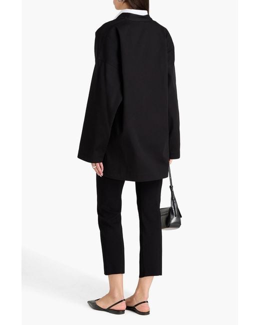 Totême Black Cotton-gabardine Blazer