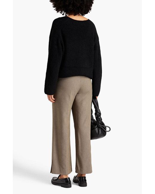 By Malene Birger Black Dipoma Brushed Knitted Sweater