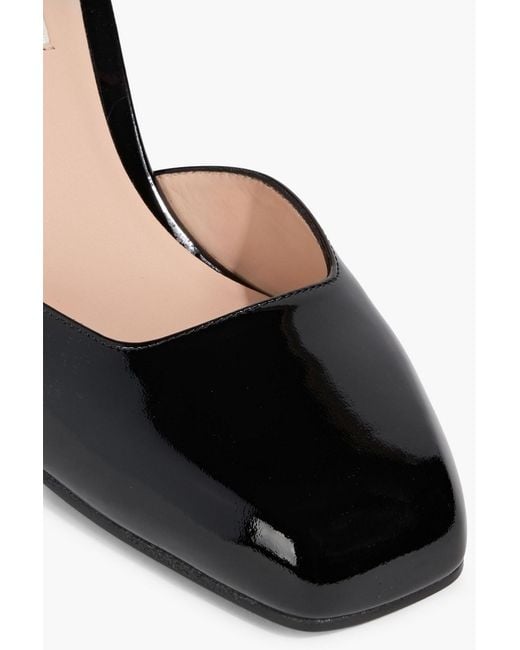 Bally Black Elidia 75 Patent-Leather Pumps