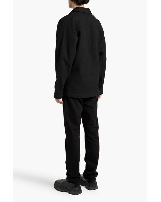 Rag & Bone Black Henerson Wool-blend Twill Overshirt for men