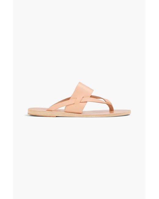 Ancient Greek Sandals Natural Zenobia Leather Sandals
