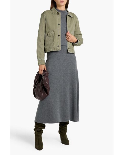 Alex Mill Green Marfa Herringbone Cotton Jacket