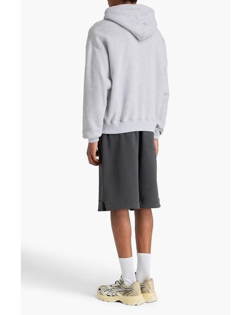 Off-White c/o Virgil Abloh White Printed French Cotton-Terry Hoodie for men