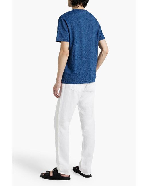 Alex Mill Blue Slub Cotton-jersey T-shirt for men