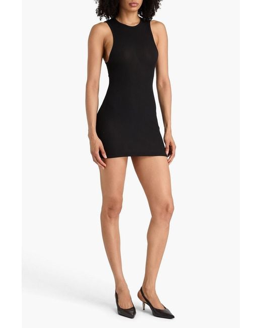 Wardrobe NYC Black Cotton-blend Jersey Tank