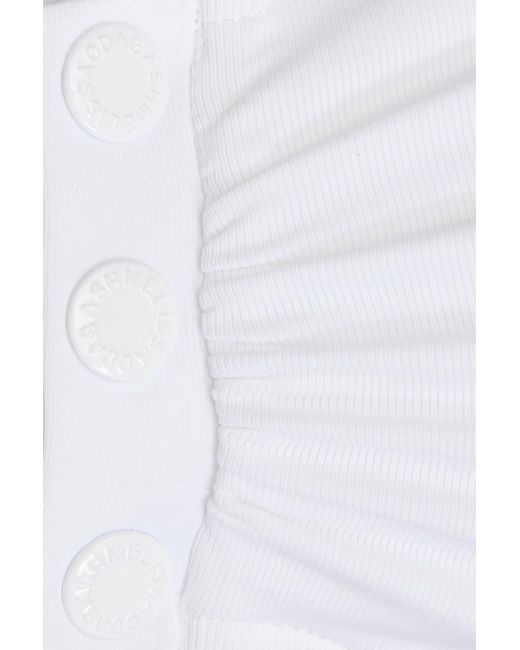 Melissa Odabash White Eze Bandeau Bikini Top