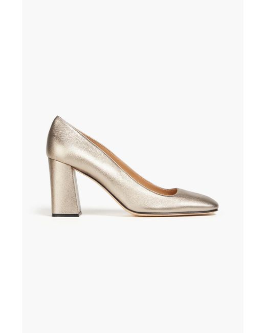 Sergio Rossi Metallic Leather Pumps