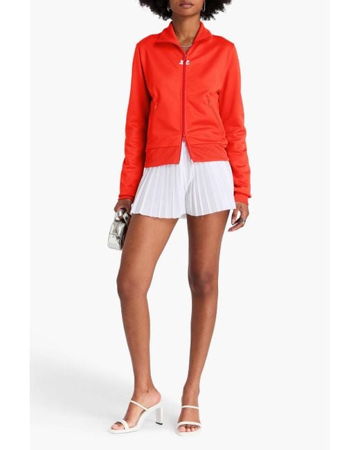 Courreges Red Trainingsjacke aus piqué