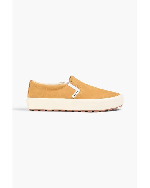 Sandro Brown Suede Sneakers for men