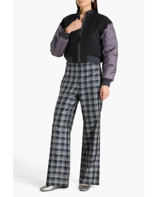 Theory Black Cyber Twill Bomber Jacket