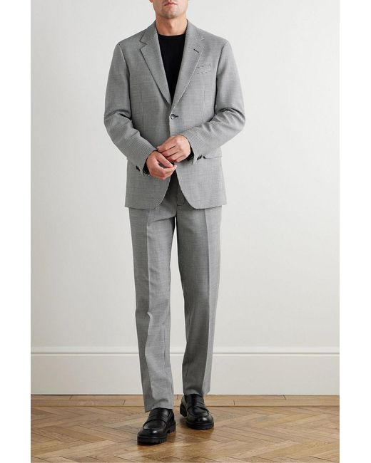Mr P. Gray Slim-Fit Puppytooth Twill Suit Jacket for men
