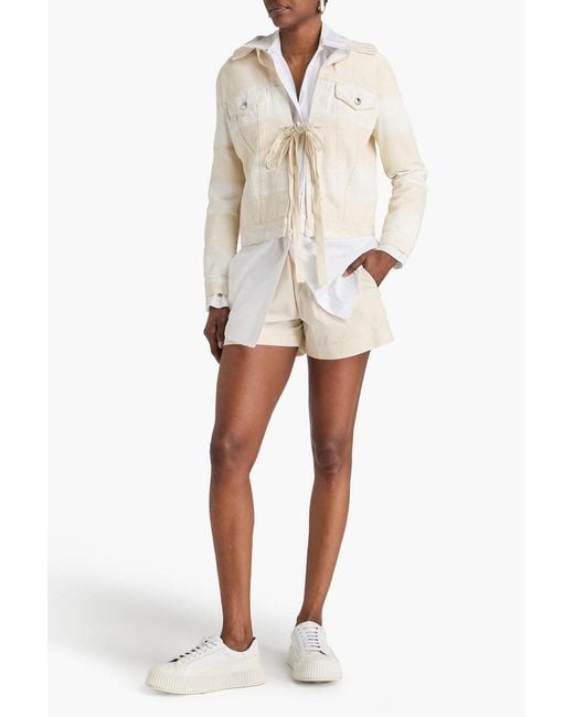 Marni Natural Striped Denim Jacket