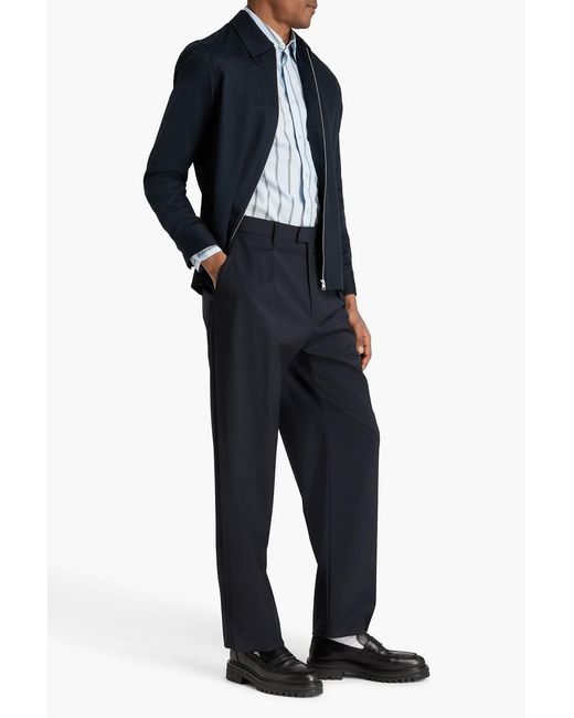 Sandro Blue Wool-Blend Pants for men