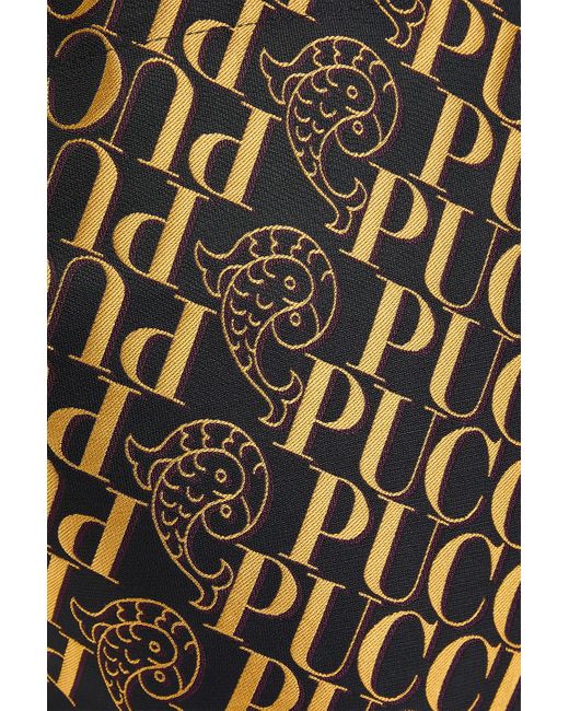 Emilio Pucci Brown Jacquard Tote