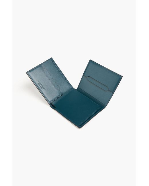Montblanc Blue Leather Wallet for men