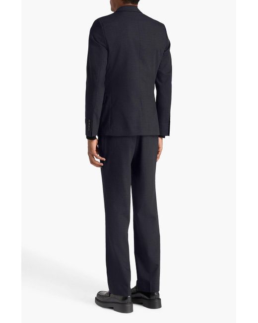 Sandro Blue Wool-jacquard Blazer for men