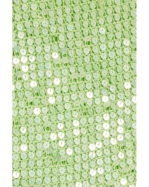 retroféte Green Molly Sequined Knitted Top