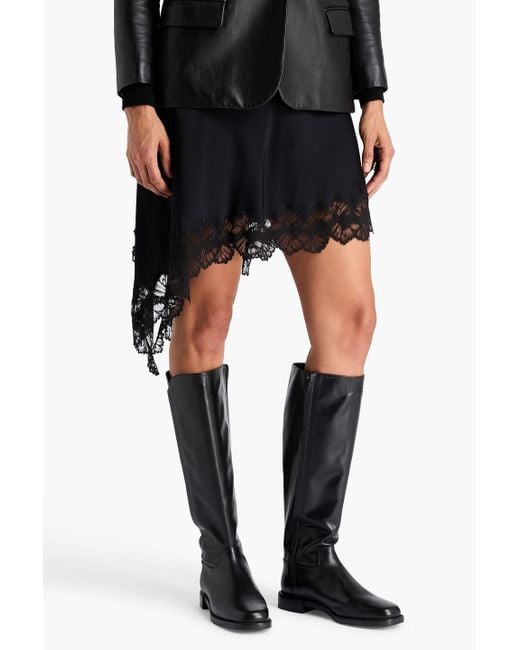 Stuart Weitzman Black Leather Knee Boots