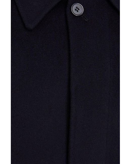 Officine Generale Blue Briac Wool-Felt Coat for men