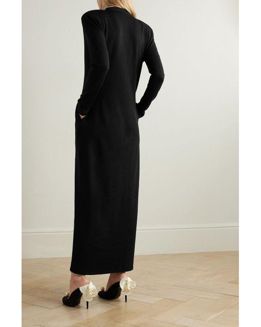 Magda Butrym Black Embellished Wool, Silk And Cashmere-Blend Cardigan