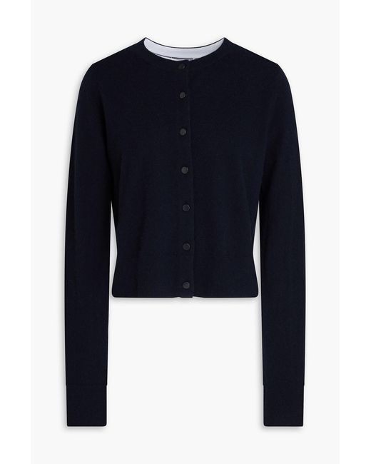 Vince Blue Wool-Blend Cardigan