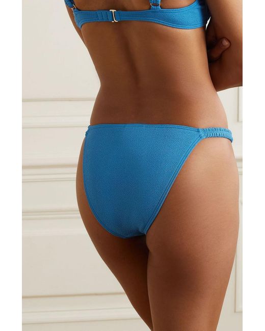 Peony Blue Bikini-höschen aus stretch-repreve®