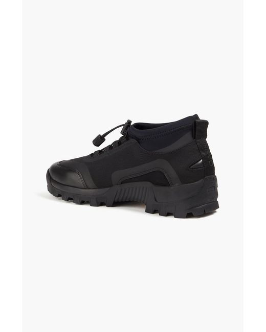 Ganni Black Canvas And Neoprene Sneakers