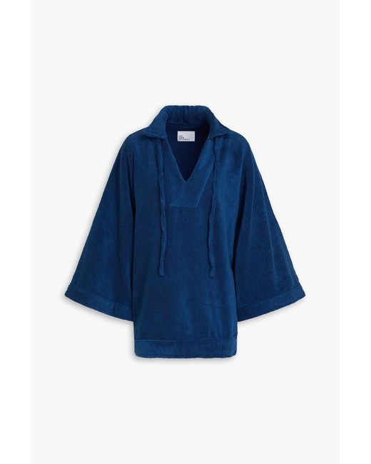 Lisa Marie Fernandez Blue Cotton-terry Top