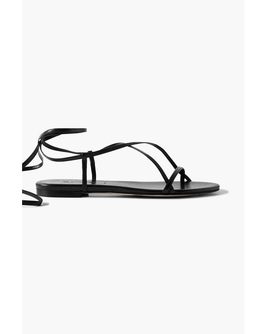 Aeyde Black Penny Leather Sandals