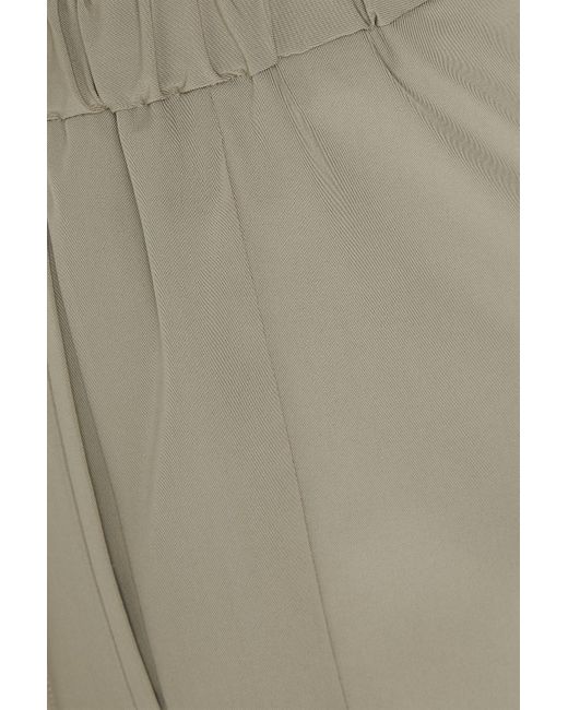 Emporio Armani Natural Tapered Stretch-twill Pants for men