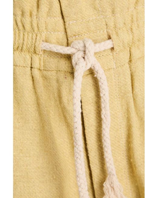 Isabel Marant Natural Shorts "talapiz" aus seide mit fransen