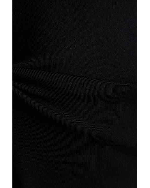 Victoria Beckham Black Maxikleid aus stretch-strick mit cut-outs