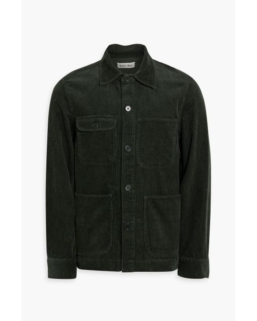Alex Mill Black Cotton-corduroy Overshirt for men
