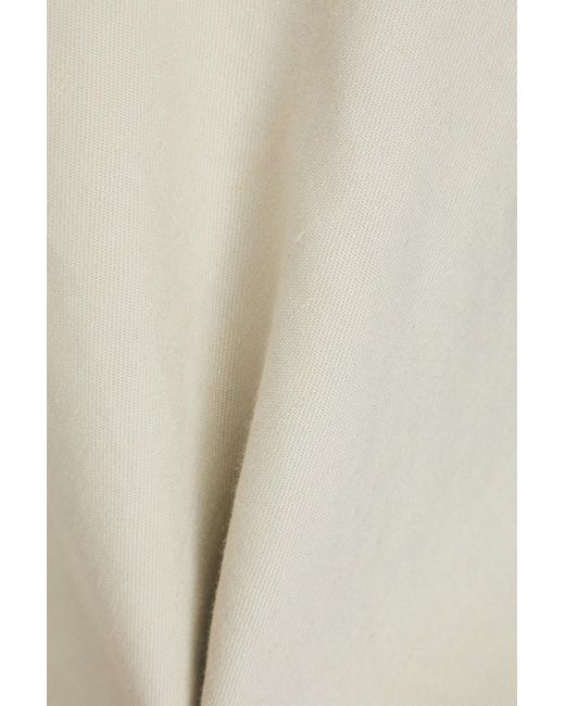 Theory White Linen-Blend Twill Camisole