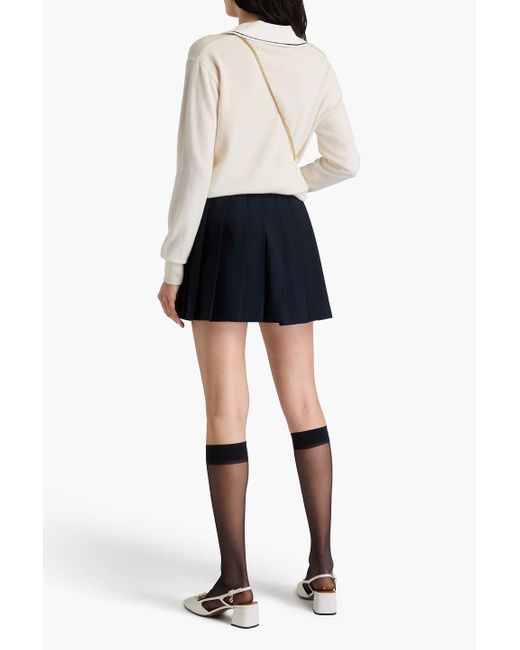 Sandro Natural Wool And Cashmere-blend Sweater