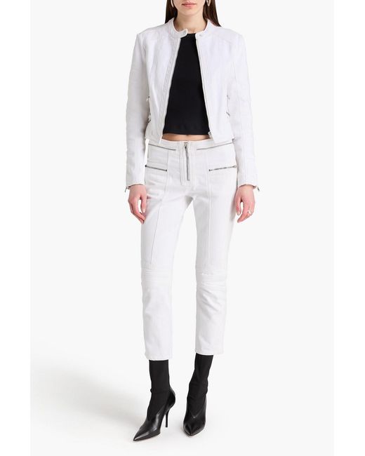 Isabel Marant White Leys Cropped Denim Jacket