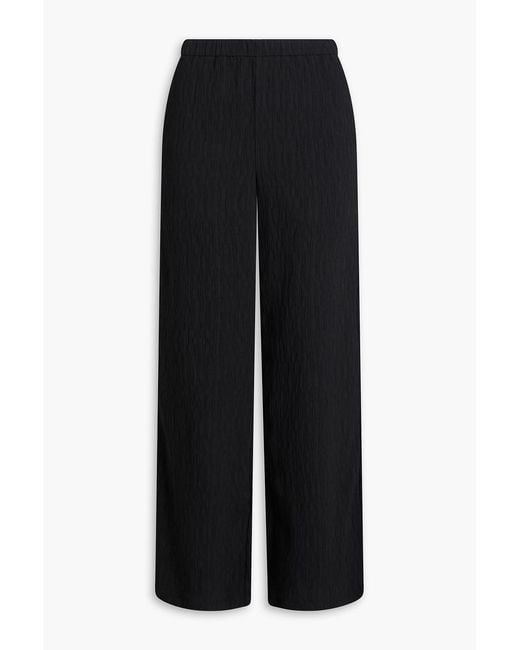 By Malene Birger Black Darja Woven Wide-Leg Pants