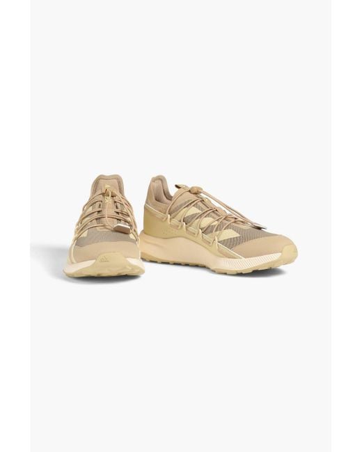 Adidas Originals Natural Terrex Voyager 21 Mesh, Neoprene And Stretch-knit Sneakers for men