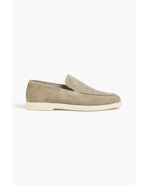 Frescobol Carioca Green Miguel Suede Loafers for men