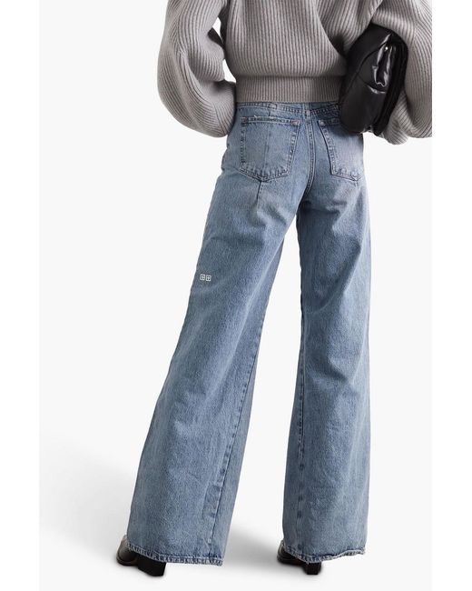 Ksubi Blue Kicker Jinx High-rise Wide-leg Jeans