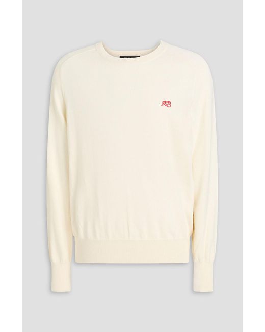 Rag & Bone Natural Embroidered Cotton Sweater for men