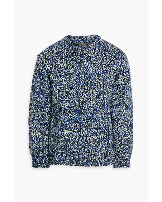 Maison Margiela Blue Marled Wool-blend Sweater for men