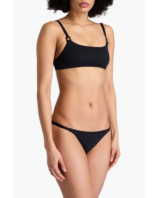 Melissa Odabash Black Ecuador tief sitzendes bikini-höschen