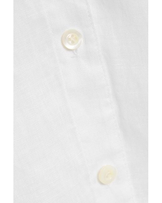 FRAME White The Leisure Linen Shirt