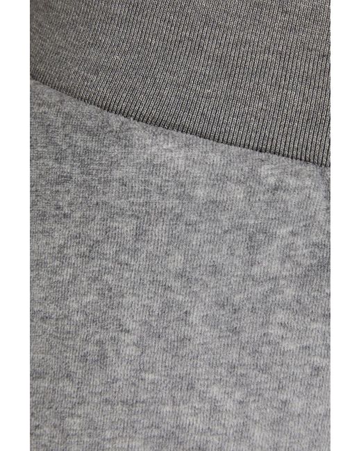 Canali Gray Tapered Cotton-velour Sweatpants for men