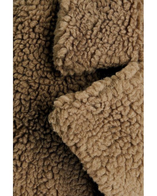 Joseph Natural Cabanis Double-breasted Camel Wool And Silk-blend Coat