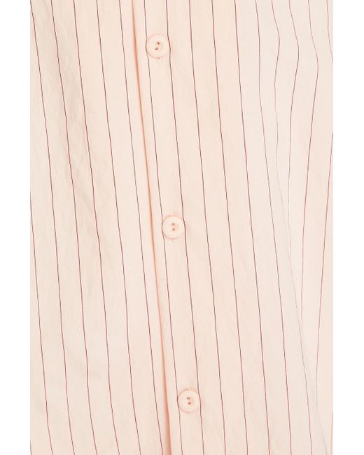 Sandro Pink Pinstriped Poplin Shirt for men